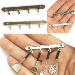 1:12 Dollhouse Miniature Racks New 2 Colors Wall Hook Racks Doll House Accessories Dollhouse Decoration