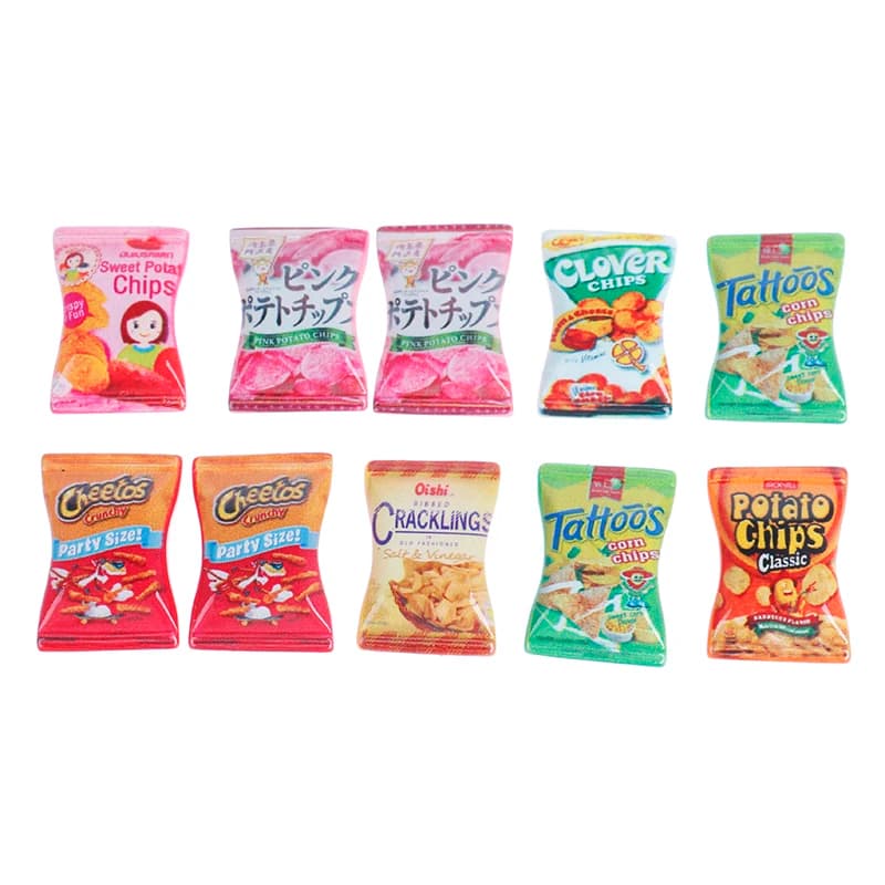 10Pcs 1:12 1:6 Dollhouse Miniature Simulation Candy Dolls Kitchen Accessories For Doll House Decor Pretend Play Toys