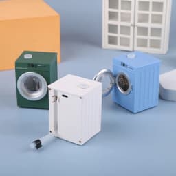 1Set Shell Plastic Miniature Washing Machine Drum Washer Laundry Model Dollhouse Decor Toy