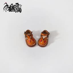 Blyths Doll Shoe Accessories Ob22 Ob24 Doll Shoes Rabbit Shoe Toy Accessories Mini Leather Shoes 3.0 * 1.8cm