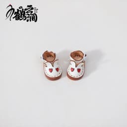 Blyths Doll Shoe Accessories Ob22 Ob24 Doll Shoes Rabbit Shoe Toy Accessories Mini Leather Shoes 3.0 * 1.8cm