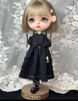 2026 1pcs Blythe Gothic Style One-Piece Dress 1/6 30cm(Fit for Pullip,Ob22/24/26, Licca)