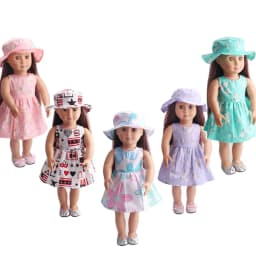 Doll Clothes Suitable for 18-Inch American Dolls. (The Product Does Not Include Dolls and Shoes.) Cosplay Costume.
