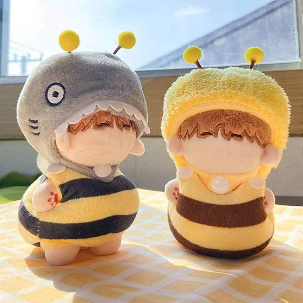 10cm/15cm/20cm/40cm Doll Clothes Multicolor Replacement Outfit Cartoon Bee Jumpsuit Playing House Doll Accessories