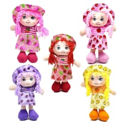25cm High Quality 25cm Rag Dolls Fruit Skirt Hat Cartoon Baby Sleeping Toy Soft Girls Birthday Christmas Gifts