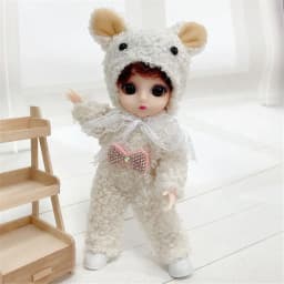 16cm 1/12 Princess Doll BJD DIY Dress Up Doll Toys with Clothes Shoes Movable 13 Joints Cute Sweet Face Girl Gift Child for Kids