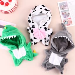 Cute 20cm Clothes Plush For Idol Doll Clothes Stray Kids Stuffed Animal Cartoon Jumpsuit Messenger Bag Canvas Fans Gift
