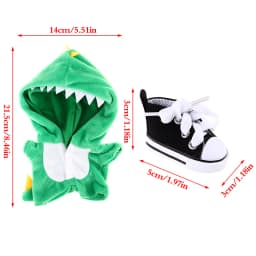 Cute 20cm Clothes Plush For Idol Doll Clothes Stray Kids Stuffed Animal Cartoon Jumpsuit Messenger Bag Canvas Fans Gift