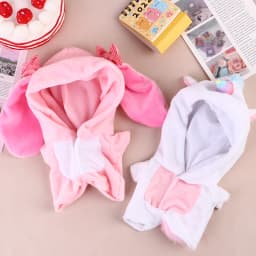 Cute 20cm Clothes Plush For Idol Doll Clothes Stray Kids Stuffed Animal Cartoon Jumpsuit Messenger Bag Canvas Fans Gift