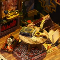 Retro Magic City DIY Wooden Doll Houses Assembled Building Kits With Furniture LED Lights Home Decoration Adult Handmade Gifts