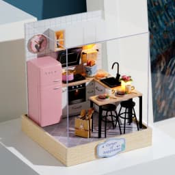 Wooden Miniature Sunshine Study DollHouse DIY Small House Kit Making Room Toys Assembly Building Model Doll House Toys For Gifts