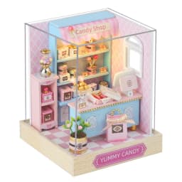 Wooden Miniature Sunshine Study DollHouse DIY Small House Kit Making Room Toys Assembly Building Model Doll House Toys For Gifts