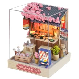 Wooden Miniature Sunshine Study DollHouse DIY Small House Kit Making Room Toys Assembly Building Model Doll House Toys For Gifts