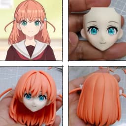 Custom Commission Ob11 Ob22 Hair Head Ultra Light Clay Handmade Customized Product Anime Game Cosplay Toy Accessories