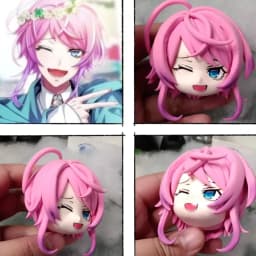 Custom Commission Ob11 Ob22 Hair Head Ultra Light Clay Handmade Customized Product Anime Game Cosplay Toy Accessories
