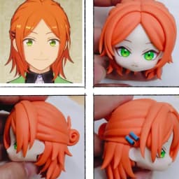 Custom Commission Ob11 Ob22 Hair Head Ultra Light Clay Handmade Customized Product Anime Game Cosplay Toy Accessories