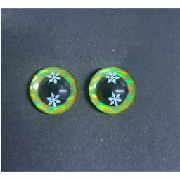 12mm/16mm/18mm Sparkle Safety Colored Eyes For Crochet Amigurumis Dolls Plastic Doll Findings 3D Glitter Eyes Diy Accessories