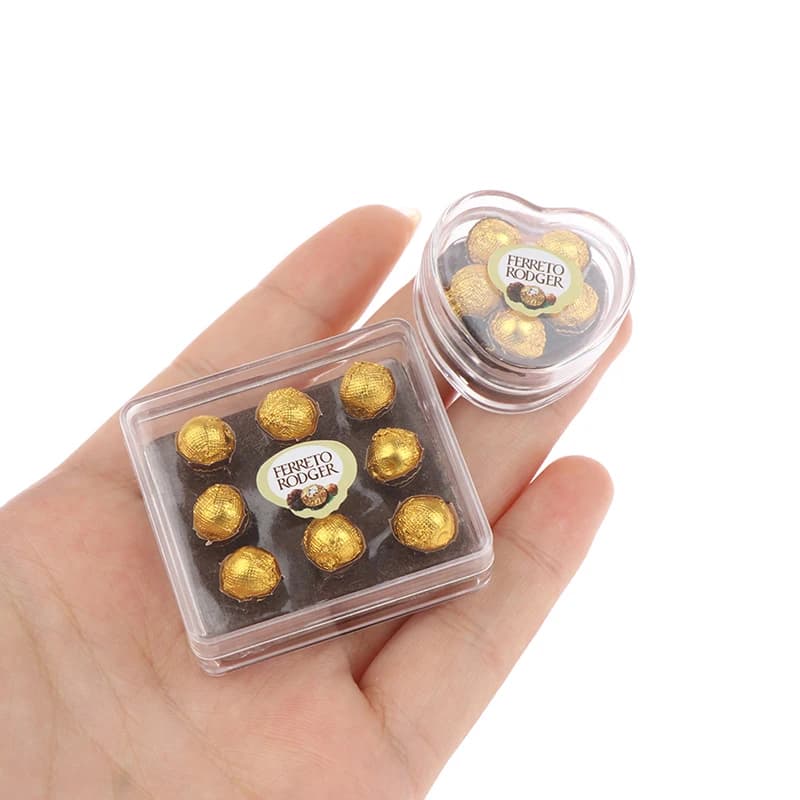 1:12 Dollhouse Miniature Chocolate Gift Box Model Food Toy Kitchen Accessories