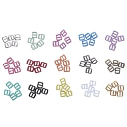 10pc High quality 15 colors Mini Ultra-small Belt Buttons Diy Dolls Buckles Tri-glide Buckle Doll Bags Accessories 5*6mm Buckles