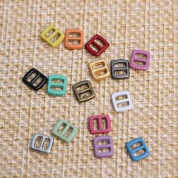 10pc High quality 15 colors Mini Ultra-small Belt Buttons Diy Dolls Buckles Tri-glide Buckle Doll Bags Accessories 5*6mm Buckles