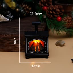 1PCS Dollhouse Miniature Fireplace Glowing Stove Model House Furniture Kitchen Living Scene Decor Toy
