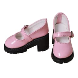 6cm* 3cm Doll Leather Shoes 1/4 Bjd Doll Thick Sole Round Toe High Heels Suitable For Dollfie Dream Mid-Dk Dod DollMore Luts