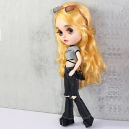 For Blythe Doll Clothes Jeans Pants for Ob24 Ob22 Azone Dolls Outfit Tight Shirt