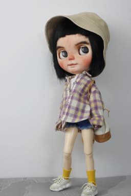 For Blythe Doll Clothes Jeans Pants for Ob24 Ob22 Azone Dolls Outfit Tight Shirt