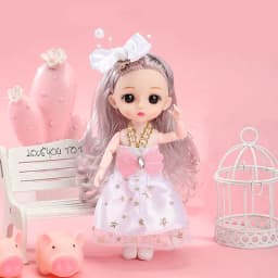 16cm BJD Doll Fashion Princess Doll Figure 1/12 Scale DIY Movable 13 Joints with Clothes and Shoes Happy Girl Gift Child Toys
