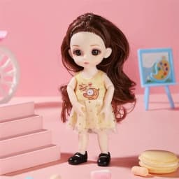 16cm BJD Doll Fashion Princess Doll Figure 1/12 Scale DIY Movable 13 Joints with Clothes and Shoes Happy Girl Gift Child Toys
