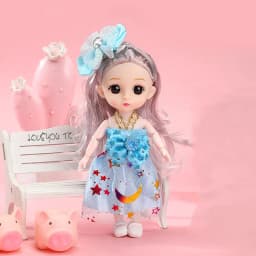 16cm BJD Doll Fashion Princess Doll Figure 1/12 Scale DIY Movable 13 Joints with Clothes and Shoes Happy Girl Gift Child Toys