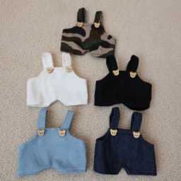 1PC 20cm Cotton Doll Clothes Jean Overalls Idol Dolls Pants 23cm Wallace Gromit Dog Clothes Dressing Game Accessories Toy Gift