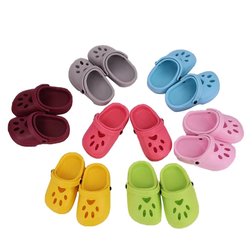 7 CM Doll Shoes Sandal For 43cm Baby Doll Clothes Accessories And 18 Inch American Doll Girl's Toys Our Generation