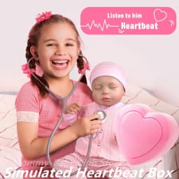 2Pcs/Lot DIY Accessories Simulated Heartbeat Box for Reborn Dolls Newborn Baby Toys with Lifelike Heartbeat Accompany Kids Gift
