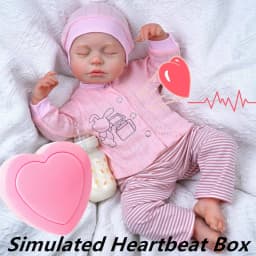 2Pcs/Lot DIY Accessories Simulated Heartbeat Box for Reborn Dolls Newborn Baby Toys with Lifelike Heartbeat Accompany Kids Gift