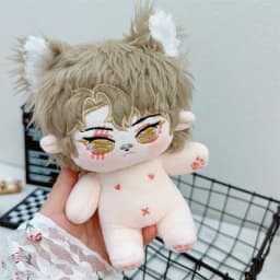 Kawaii 20cm IDol Doll Plush Cotton Star Dolls Stuffed Baby Plushies No Attributes Toy Fans Collection Children Boys Girls Gifts
