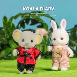 Koala Diary Original Doll Simulation Small Animal Model Miniature Scene Decoration Children's Play Home Doll Birthday Gift
