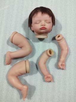 NPK 18inch Rosalie Reborn Doll Kit - Lifelike Sleeping Baby Unfinished Doll Parts DIY Kit for Baby Toy Creation