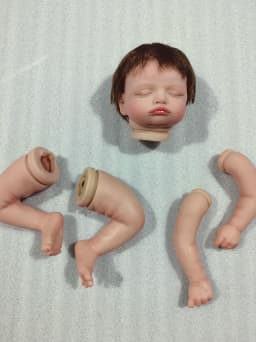 NPK 18inch Rosalie Reborn Doll Kit - Lifelike Sleeping Baby Unfinished Doll Parts DIY Kit for Baby Toy Creation