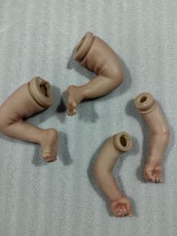 NPK 18inch Rosalie Reborn Doll Kit - Lifelike Sleeping Baby Unfinished Doll Parts DIY Kit for Baby Toy Creation