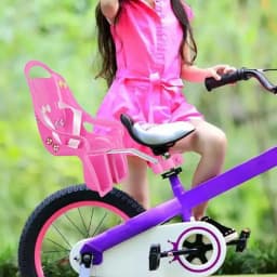 Cute for Doll Bike for Seat Girls Bike Attachment Bike School Girl Kids Children Bicycle Accessories for Doll with Safe