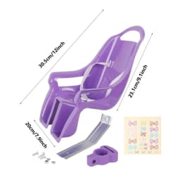 Cute for Doll Bike for Seat Girls Bike Attachment Bike School Girl Kids Children Bicycle Accessories for Doll with Safe