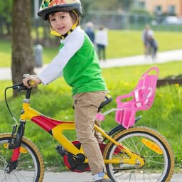 Cute for Doll Bike for Seat Girls Bike Attachment Bike School Girl Kids Children Bicycle Accessories for Doll with Safe