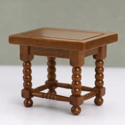1:12 Dollhouse Miniature Wooden Brown Coffee Table Bedside Stool Doll Furniture Decor Toy