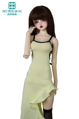 Fits BJD Doll Clothes 60cm 1/3 1/4 MSD DD SD Stylish fishtail slip dress Girl's Gift