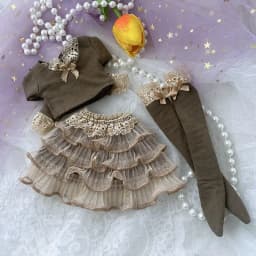 1/3 1/4 1/6 Doll's Clothes Suit for 60/45/30cm Bjd Doll Knitted Top Yarn Skirt Diy Girl Toy Dress Up Play House Doll Accessories