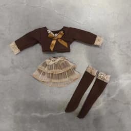 1/3 1/4 1/6 Doll's Clothes Suit for 60/45/30cm Bjd Doll Knitted Top Yarn Skirt Diy Girl Toy Dress Up Play House Doll Accessories