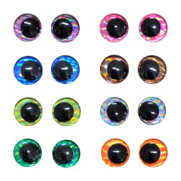3D Glitter Eyes Diy Accessories Colored Safety Eyes For Amigurumis Crochet Dolls Plastic Doll Findings 12mm/14mm/16mm/18mm/20mm