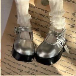 1/6 BJD Shoes Casual Round Toe Leather Shoes 30cm Doll Shoes Accessories ( for 4 Cm Feet )