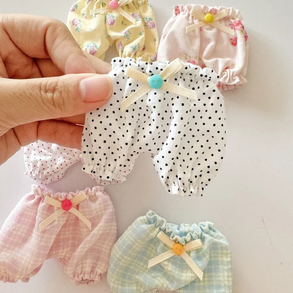 Small Fresh Cute Style Doll Clothes 10-15cm Cotton Doll Shorts Doll Pants Handmade Doll Clothes Pants Accessories